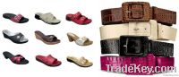 Artificial Slippers & Belts Leather