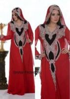 Red Embroidered Kaftan