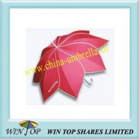 23 inch Lotus design red ladies umbrella