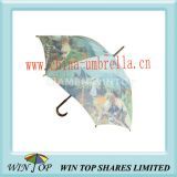 23" Heat Transfer Printing Wood Art Umbrella