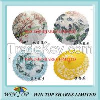 China landscape painting paper art parasol