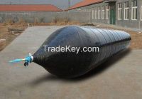 Heavy concrete object lifting and roll rubber airbag