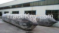 Marine ship launching and lifting rubber airbag