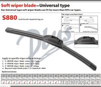 auto parts accessories soft windshield wiper universal type