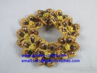 Yellow Flower Scrunchies