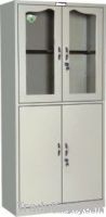 metal filing cabinets with glass sliding door