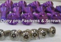 Titanium fasteners for Motorcycle, Bicycle, Auto