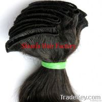 Human virgin hair weft