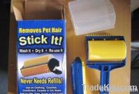 Brush washable lint roller