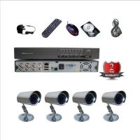 8CH DVR Recording Security Kit with 4Kamery Outdoor with 100feet IR Distance