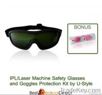 IPL/Laser Machine Safety Glasses and Goggles Protection Kit by U-Style