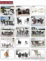 rattan wicker garden cafe bistro table and chair sets