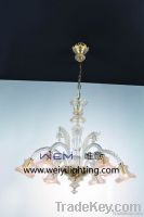 Handed galss chandelier light