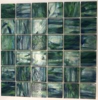 Recycled glass tiles