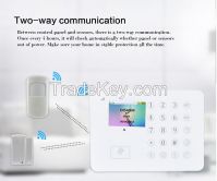 TFT Touch Screen Home Guard GSM SMS Alarm System Smart Burglar Alarm System