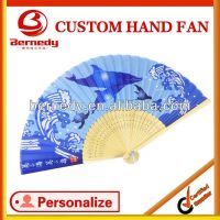 Chinese gift paper fans, bamboo hand fan for promotion gifts