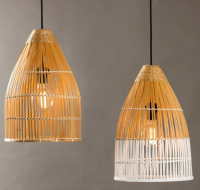 Handmade Pendant Lamp Hanging Indoor Natural Bamboo Light Shade