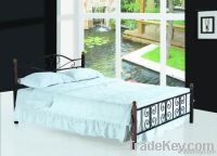 Modern double size metal bed