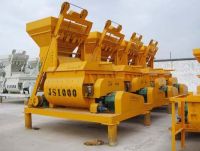 1000L JS1000 twin shaft concrete mixer with bucket