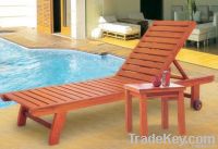 Wooden outdoor and Beach Lounge Chair