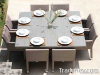 Gogohome Rattan/ Wicker Dinning Set, Garden Chair & Table