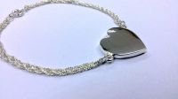 Heart charm Bracelet Engravable