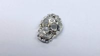 Rhinestone Crystal Skull Shank Button ME-BU682