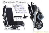 E-throne Folding Wheelchair (8''10''  12''brushless Motor)  Ce 