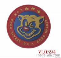 custom PVC clothing label for sale