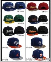 2012 wool/acrylic blended 5-panel snapback flat brim fitted cap
