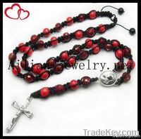 disco ball beads rosary, shamballa beads rosary with pendant