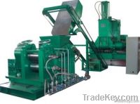 Rubber mixing extruding sheeting line