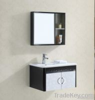 Bathroom Furniture, Made Of Stainless Steel With Mirror Cabinet, Measu