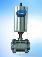 sanitary pneumatic ball valve