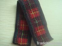 Multicolor elastic binding webbing tape