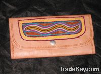 leather hand purse