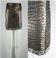 Skirt With Silver Studs And A Bodycon Fit