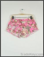 Short | Cute Floral Pink Shorts