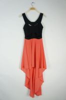 Midi Dress | Orange Dipped Hem Midi Dress