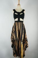 Midi Dress | Tiger Print Hem Midi Dress