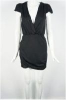 V-Neck Polyester Knitted Dress