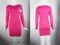 Bodycon Sweater Dress | Long Sleeve with Lace