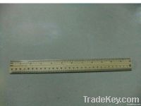 12'/30cm Staight Wood Ruler, Single Metal