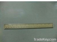 12'/30cm Staight wood ruler, single metal