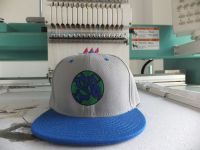 2012 Custom Embroidery Logo for Flat Bill Snap Back Cap