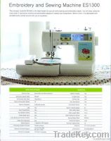 ES1300 multifunctional domestic single head embroidery sewing machine