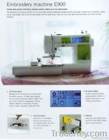 E900 single head Embroidery machine, sewing machine