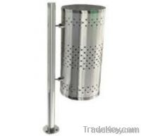 Perforated metal dustbin