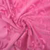 100% polyester micro velboa with brushed rose