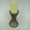 white real burning candle crater shape led flameless firelight candles